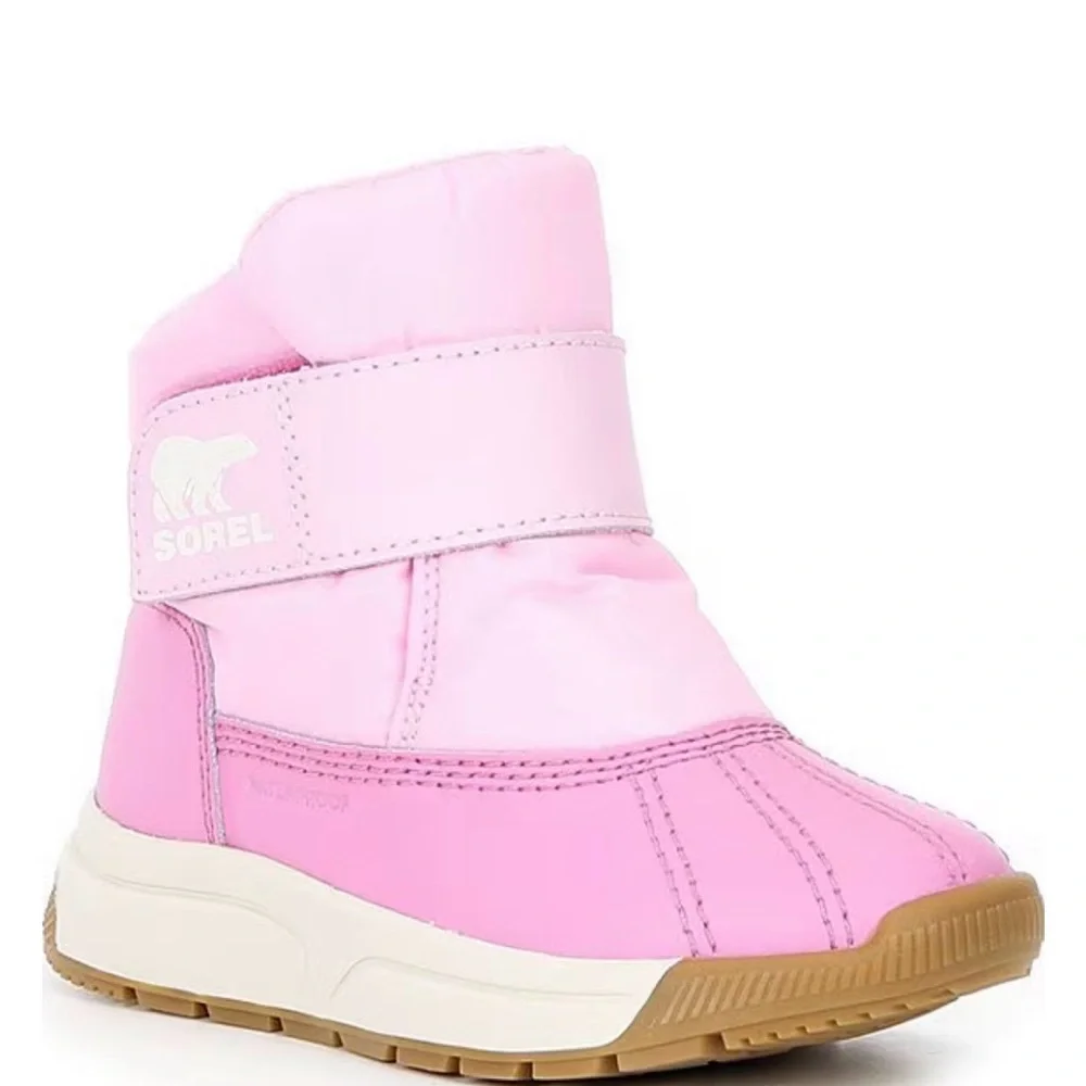 Sorel Girls' Whitney III Strap Waterproof Hook-and-Loop Snow Boots